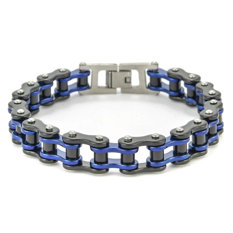 PULSEIRA MASCULINA PUNK ROCK 316L AÇO INOXIDÁVEL