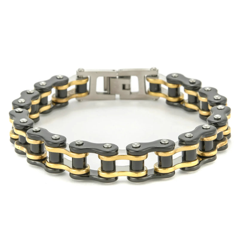 PULSEIRA MASCULINA PUNK ROCK 316L AÇO INOXIDÁVEL